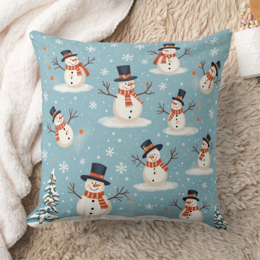 雪だるま クッション (ブランケット)