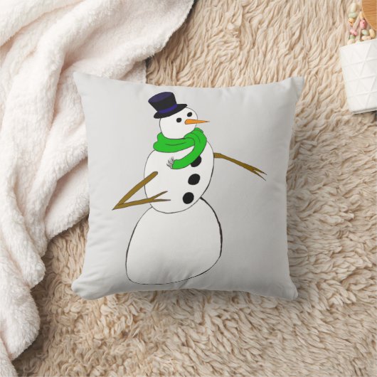雪だるま クッション (ブランケット)