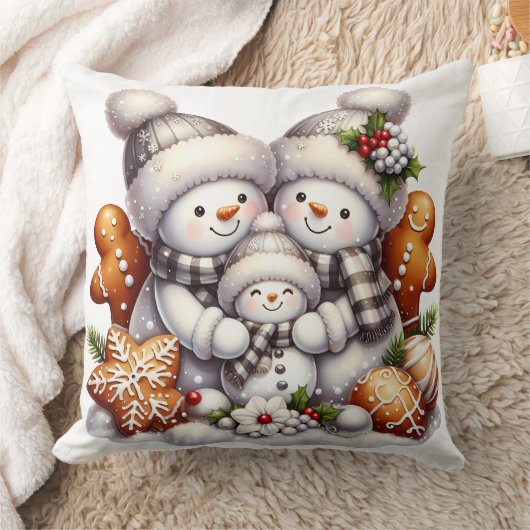 雪だるま クッション (ブランケット)