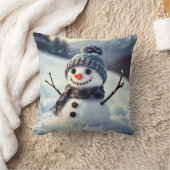 雪だるま クッション (ブランケット)