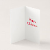 雪だるま&クリスマスツリークリスマスカード (内部)