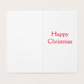 雪だるま&クリスマスツリークリスマスカード (内部フラット)