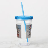 雪だるま&クリスマスツリー アクリルタンブラー (左)