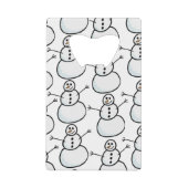 雪だるま クレジットカード栓抜き (正面)
