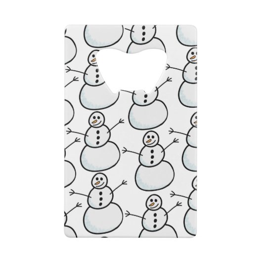 雪だるま クレジットカード栓抜き (裏面)