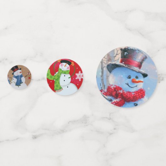 雪だるま コンフェッティ (裏面)