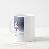 雪だるま コーヒーマグカップ (正面左)