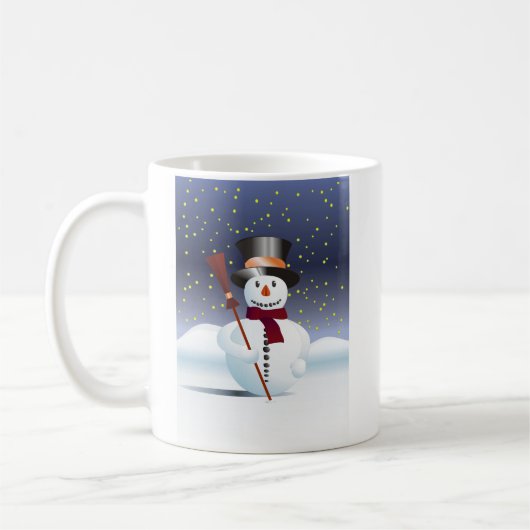 雪だるま コーヒーマグカップ (左)