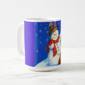 雪だるま コーヒーマグカップ (正面左)