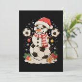 雪だるま サッカー クリスマス ホリデー ウィンター クリスマス スポーツ (スタンド正面)