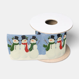 雪だるま サテンリボン