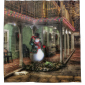 雪だるま シャワーカーテン (正面)