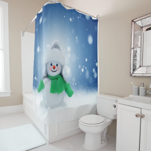 雪だるま シャワーカーテン (インサイチュ)