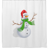 雪だるま シャワーカーテン (正面)