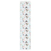 雪だるま ショートテーブルランナー (正面)