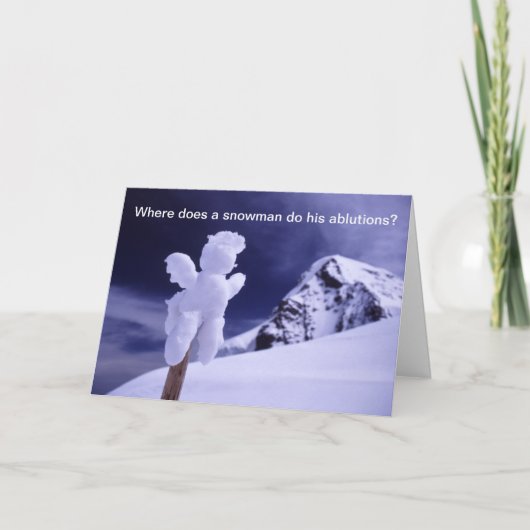 雪だるま シーズンカード (正面)