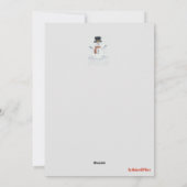 雪だるま シーズンカード (裏面)