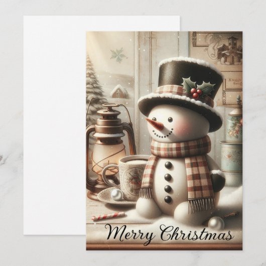 雪だるま シーズンカード (正面/裏面)