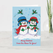 雪だるま シーズンカード (正面)