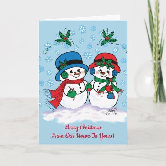 雪だるま シーズンカード (正面)