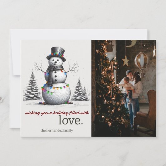 雪だるま シーズンカード (正面)