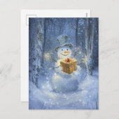 雪だるま シーズンポストカード (正面/裏面)