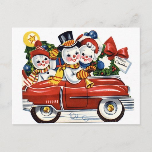 雪だるま シーズンポストカード (正面)