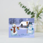 雪だるま シーズンポストカード (スタンド正面)