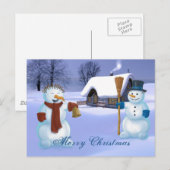 雪だるま シーズンポストカード (正面/裏面)