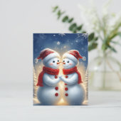 雪だるま シーズンポストカード (スタンド正面)