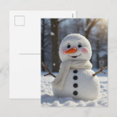 雪だるま シーズンポストカード (正面/裏面)
