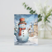 雪だるま シーズンポストカード (スタンド正面)