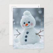 雪だるま シーズンポストカード (正面/裏面)