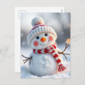 雪だるま シーズンポストカード (正面/裏面)