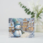 雪だるま シーズンポストカード (スタンド正面)