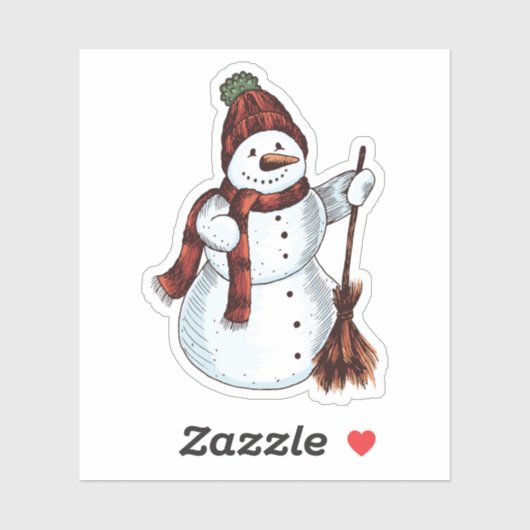 雪だるま シール (シート)