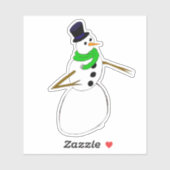 雪だるま シール (シート)