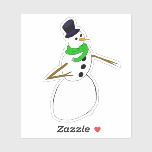 雪だるま シール (シート)