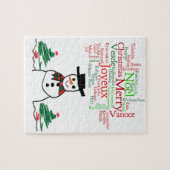 雪だるま ジグソーパズル (横)