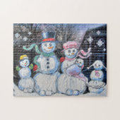 雪だるま ジグソーパズル (横)