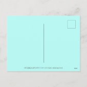 雪だるま、ジンジャーブレッドマン、ホットチョコレートのマグカップ シーズンポストカード (裏面)