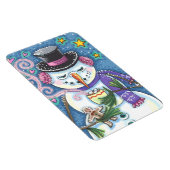 雪だるま、ジンジャーブレッドマン、ホットチョコレートのマグカップ マグネット (右側)