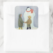 雪だるま スクエアシール (バッグ)