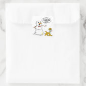 雪だるま スクエアシール (バッグ)