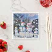 雪だるま スタンダードカクテルナプキン (インサイチュ)