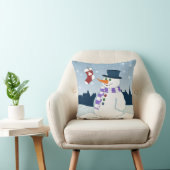雪だるま&ストッキングクリスマスシーン クッション (椅子)