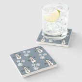 雪だるま ストーンコースター (横)