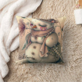 雪だるま、スノーウーマン。 クッション (ブランケット)