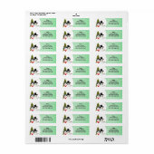 雪だるま&スノーフレークホリデーシーズン住所 シール (フルシート)