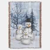 雪だるま スローブランケット (正面縦)